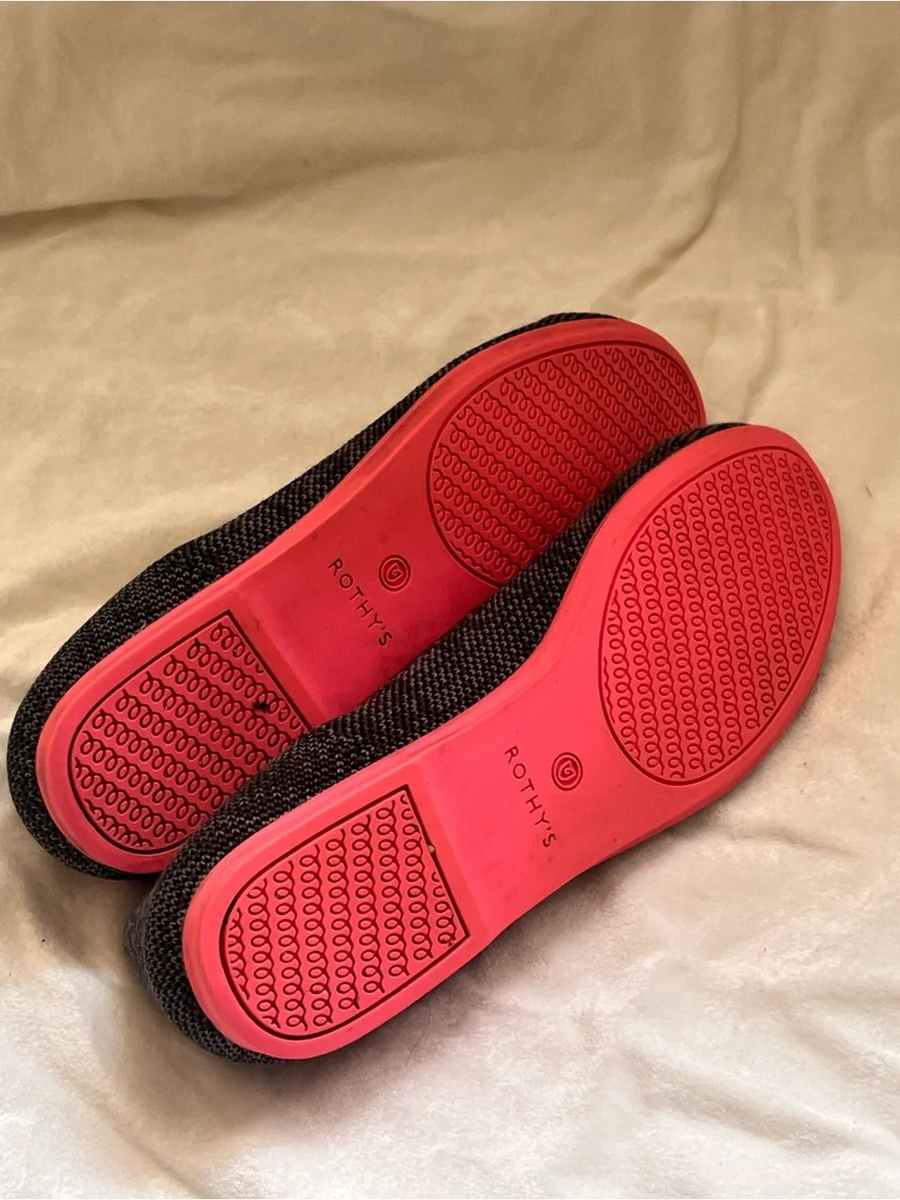 Rothy's Gray Knit Ballet Flats in great condition